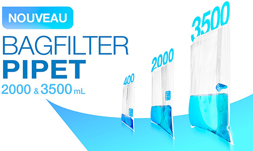 Nouveauté produit laboratoire : Nouveau : sacs gros volumes BagFilter Pipet