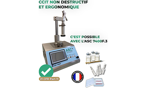 Nouveauté produit laboratoire : ASC 7400F.3 dernière génération : CCIT non destructif & ergonomique